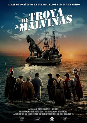 Afiche de De Troya a Malvinas