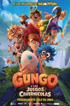 Afiche de Gungo y los juegos cavernícolas