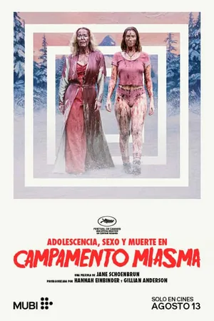 Afiche de Adolescencia, Sexo y Muerte en Campamento Miasma
