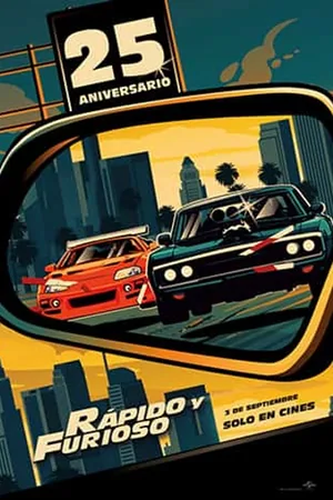 Afiche de Rápido y Furioso (25° Aniversario)