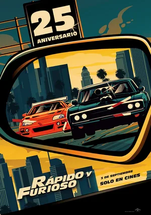 Afiche de Reestreno Rápido Y Furioso